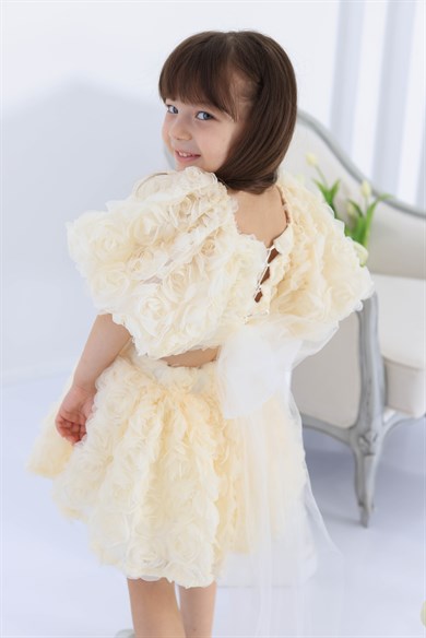 IVORY BLOOM SET (CROP&SKIRT)