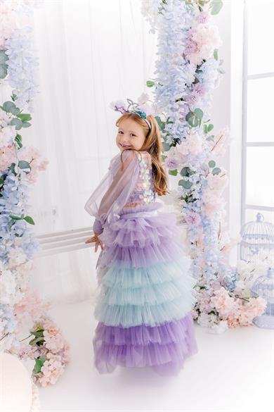 LILAC BOHO SQUAMA OUTFIT (TAÇ HARİÇ TAM SET)