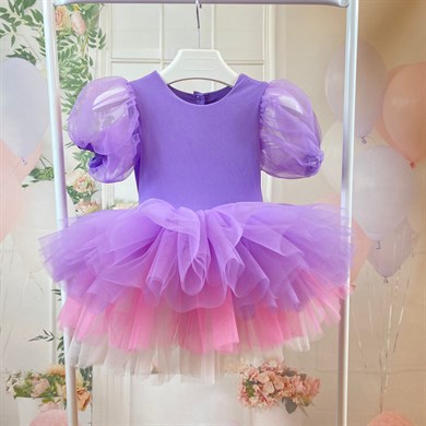 LILAC BOHO SUMMER TUTU DRESS