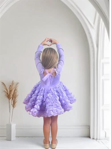 LILAC FLOWER TUTU DRESS
