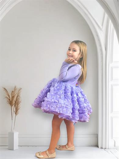 LILAC FLOWER TUTU DRESS