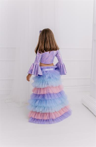LILAC FRILL WINTER RAINBOW OUTFIT (TAM SET)