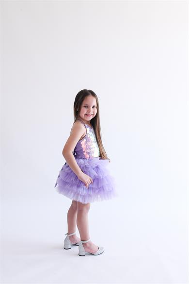 LILAC JELLY SKIRT AND CROP