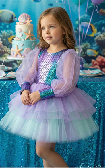 LILAC  MERMAID TUTU DRESS 