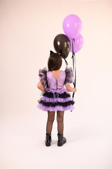 LILAC RABBIT MINI SKIRT& LILAC CROP