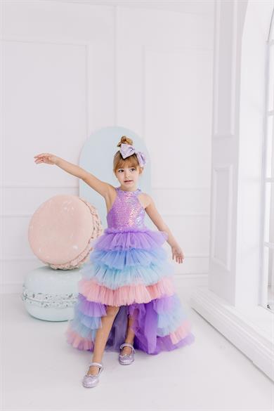 LILAC SCARLETT WITH TAIL TUTU DRESS