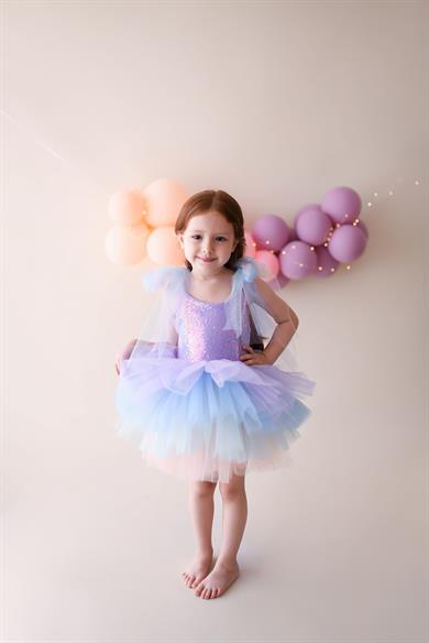 LILAC SHINY TUTU DRESS