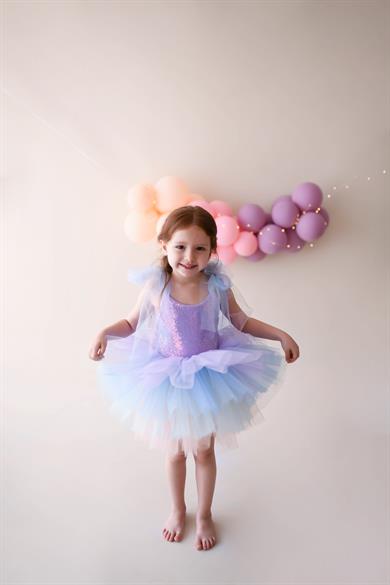 LILAC SHINY TUTU DRESS