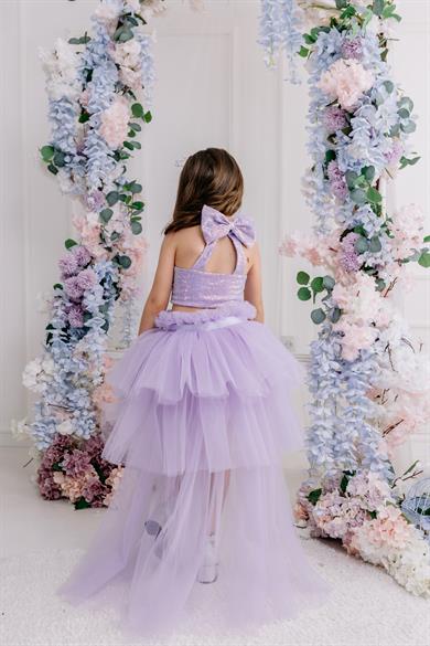 LILAC SHORTS SKIRT OUTFIT