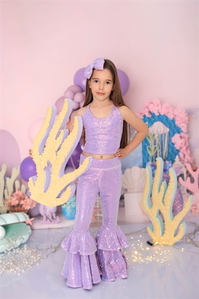 LILAC SPARKLE TIDE FANTASY OUTFIT (TAÇ DAHİL TAM SET)