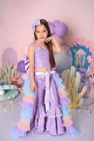 LILAC SPARKLE TIDE FANTASY OUTFIT (TAÇ DAHİL TAM SET)
