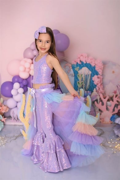 LILAC SPARKLE TIDE FANTASY OUTFIT (TAÇ DAHİL TAM SET)
