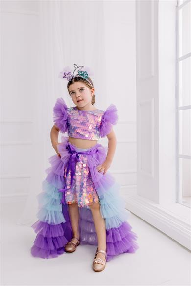 LILAC SQUAMA OUTFIT (TAÇ HARİÇ TAM SET)