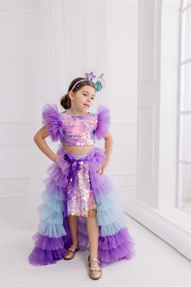 LILAC SQUAMA OUTFIT (TAÇ HARİÇ TAM SET)