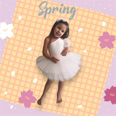 ONE PUFF SHOULDER TUTU DRESS