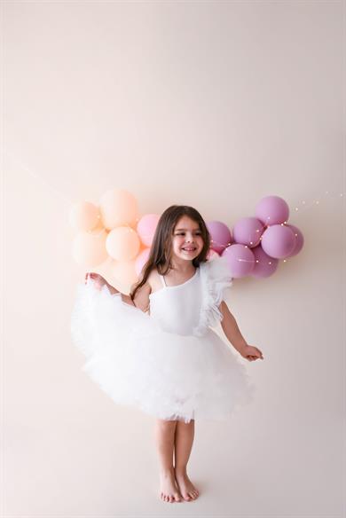 ONE SHOULDER RUFFLE TUTU DRESS
