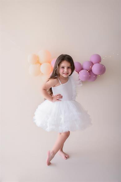 ONE SHOULDER RUFFLE TUTU DRESS