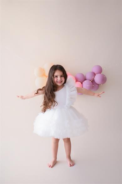 ONE SHOULDER RUFFLE TUTU DRESS