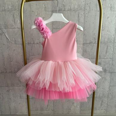 PINK FLORA TUTU DRESS