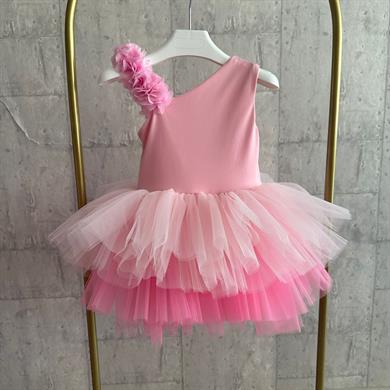 PINK FLORA TUTU DRESS