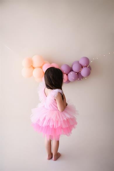 PINK FRILL SUMMER TUTU DRESS