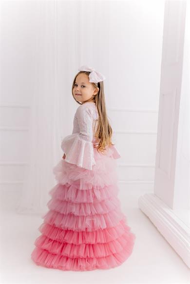 PINK FRILL WINTER TROUSER OUTFIT (TAM SET)