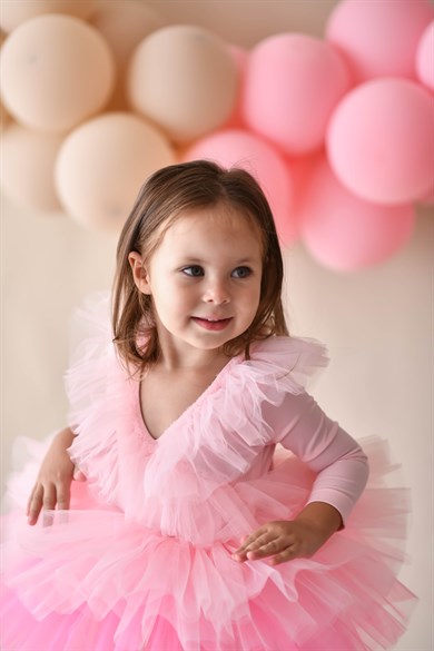 PINK FRILLS TUTU DRESS