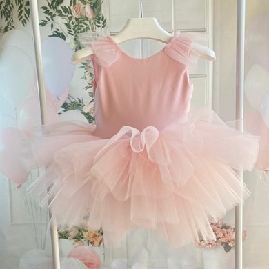 PINK LOW- CUT BACK TUTU DRESS