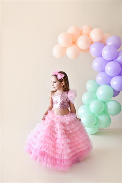 PINK OMBRE TUTU SKIRT (TEK ETEK)