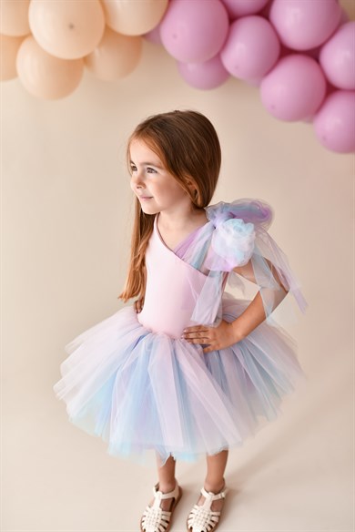 PINK ONE SHOULDER  TUTU DRESS