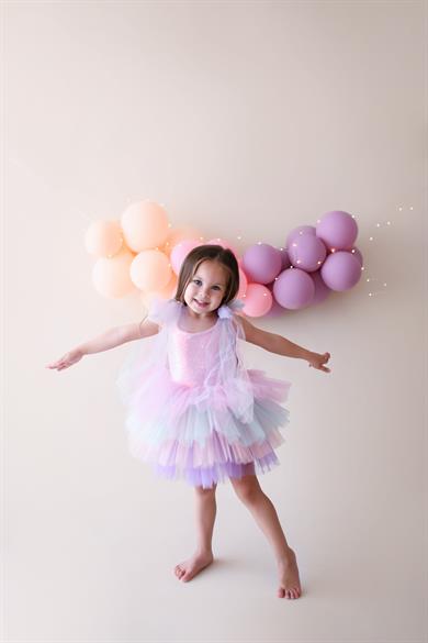 PINK SHINY TUTU DRESS