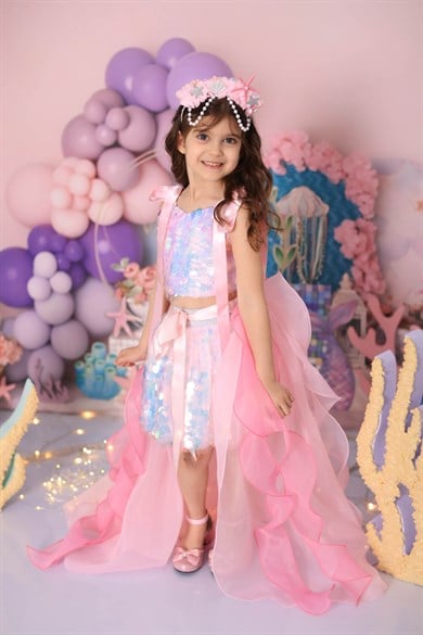 PINK SIRENE SUMMER OUTFIT (TAÇ HARİÇ TAM SET)