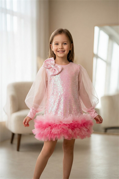 PINK SORBET WINTER DRESS