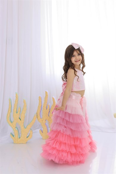PINK SPARKLE TIDE FANTASY OUTFIT (TAÇ DAHİL TAM SET)