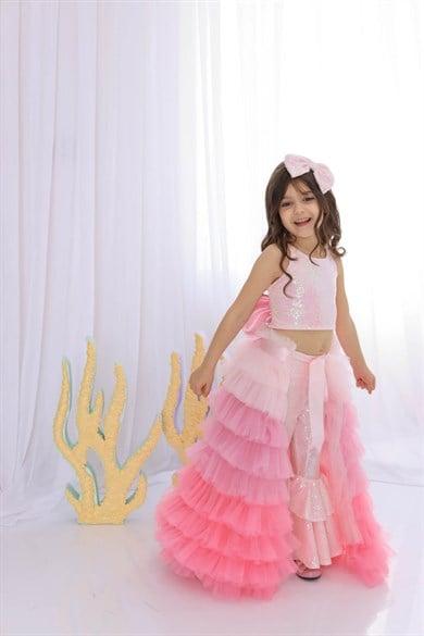 PINK SPARKLE TIDE FANTASY OUTFIT (TAÇ DAHİL TAM SET)
