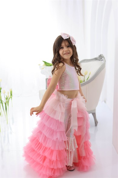 PINK SPARKLE TIDE FANTASY OUTFIT (TAÇ DAHİL TAM SET)