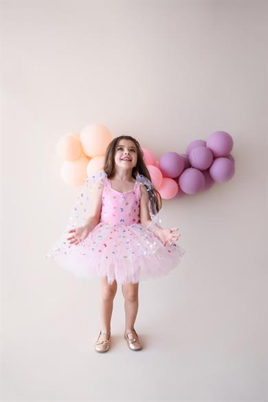 PINK BUTTERFLY TUTU DRESS