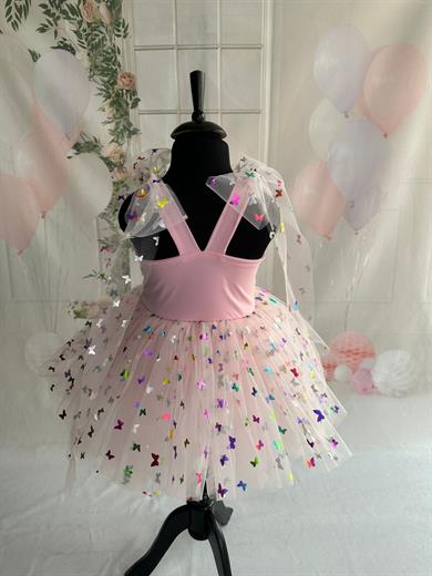 PINK BUTTERFLY TUTU DRESS