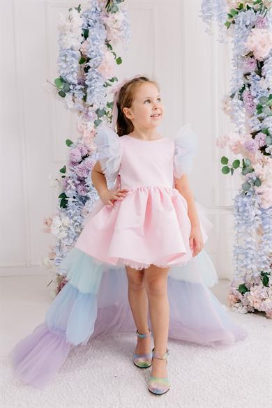 POLLY DRESS WITH TAIL
