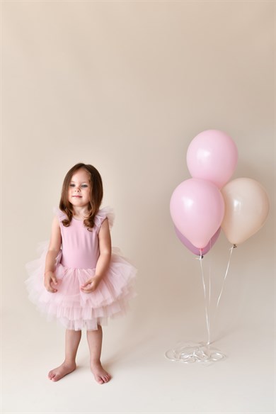 POWDER LOW-CUT BACK TUTU DRESS