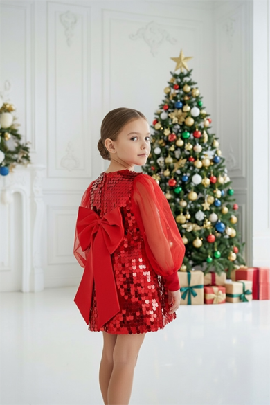 RED EMILY WINTER DRESS