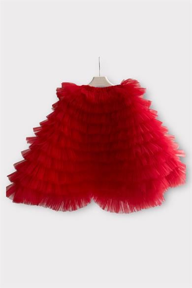RED LONG TUTU SKIRT (TEK ETEK)