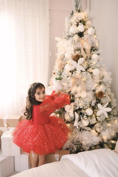 RED MAGICAL BALLOON TUTU DRESS