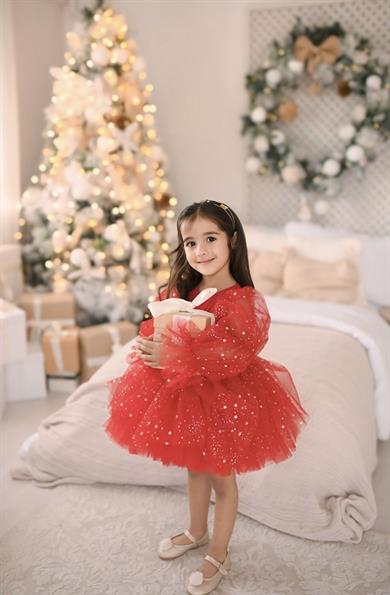 RED MAGICAL BALLOON TUTU DRESS