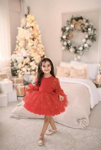 RED MAGICAL BALLOON TUTU DRESS