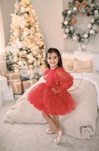 RED MAGICAL BALLOON TUTU DRESS