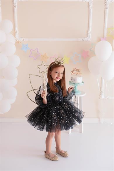 BLACK STARDUST TUTU DRESS