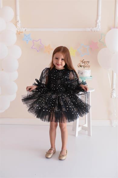 BLACK STARDUST TUTU DRESS