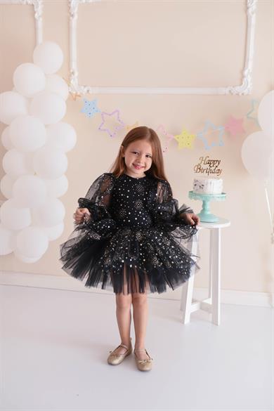 BLACK STARDUST TUTU DRESS