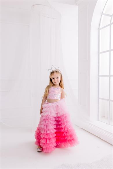 SUGAR CANDY TUTU SKIRT& AMBER CROP TOP